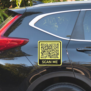 Uw QR-code bumpersticker sjabloon eigen kleur Sticker