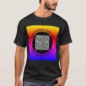 Uw QR Code Business T-shirt Voorbeeld aangepaste t (Voorkant)
