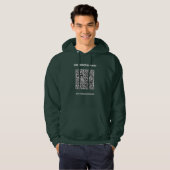 Uw QR-code Custom Text Business Hoodie Voorbeeld (Voorkant volledig)