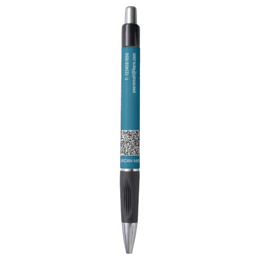 Uw QR Code Custom Text Business Promotie Pen (Voorkant Verticaal)