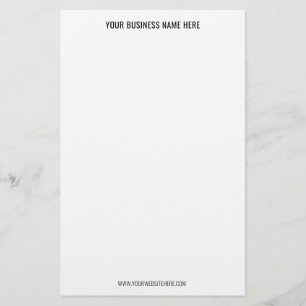 Uw QR-code Custom Text Business Stationery Paper Briefpapier
