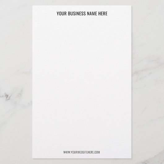 Uw QR-code Custom Text Business Stationery Paper Briefpapier (Voorkant)
