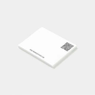 Uw QR-code Custom Text Company Post it Notes