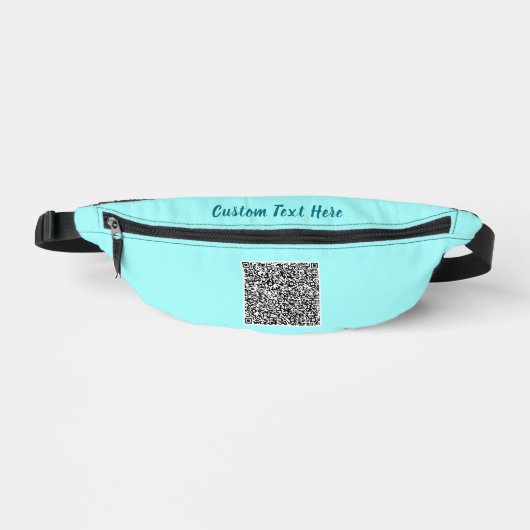 Uw QR Code Custom Text Fanny Pack Kies Kleuren Heuptasje (Voorkant)