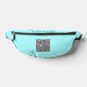 Uw QR Code Custom Text Fanny Pack Kies Kleuren Heuptasje (Liggend)