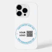 Uw QR Code Custom Text iPhone Case met Logo (Achterkant)