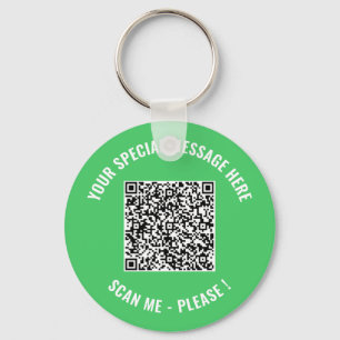 Uw QR-code Custom Text Sleutelhanger - Kleuren kie