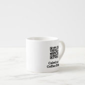 Uw QR Code Design Coffee Shop Espresso Kop (Voorkant rechts)