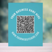 Uw QR-Code Douanetekst Acrylteken Kies Kleur Acryl Bord (Neutraal)