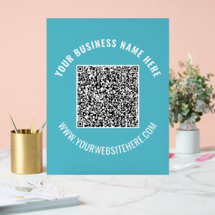 Uw QR-Code Douanetekst Acrylteken Kies Kleur Acryl Bord
