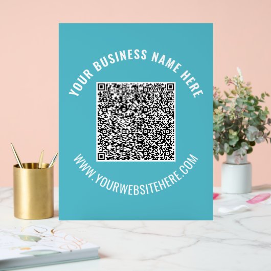 Uw QR-Code Douanetekst Acrylteken Kies Kleur Acryl Bord (Huwelijk)