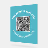 Uw QR-Code Douanetekst Acrylteken Kies Kleur Acryl Bord (Hoek)
