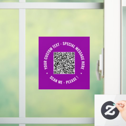 Uw QR-code en aangepaste Sjabloon voor het vastkle Raamsticker (Huis)