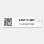 Uw QR-code en aangepaste tekst Bumpersticker (Voorkant)