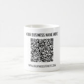 Uw QR-code en aangepaste tekst Business Coffee Mok (Center)