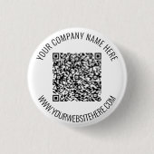 Uw QR-code en aangepaste tekst Button (Voorkant)