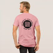 Uw QR-code en aangepaste tekst gepersonaliseerd Tri-Blend Shirt (Voorkant)