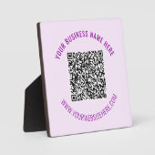 Uw QR-code en aangepaste tekst gepersonaliseerde p Fotoplaat (Voorkant)