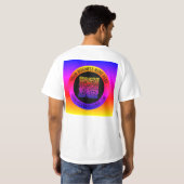 Uw QR-code en aangepaste tekst gepersonaliseerde T T-shirt (Achterkant volledig)