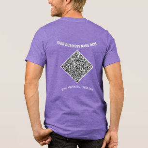 Uw QR-code en aangepaste tekst gepersonaliseerde z Tri-Blend Shirt