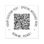 Uw QR-code en aangepaste tekst ronde stempel sjabl (Design)