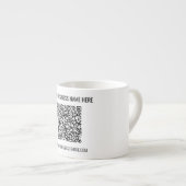 Uw QR-code en aangepaste tekst zakelijke Mok (Voorkant rechts)
