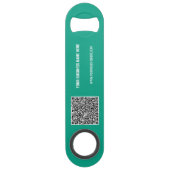 Uw QR-code en aangepaste tekstbalk Sleutelhanger S Speed Flessenopener (Voorkant)