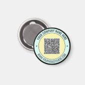 Uw QR-code en aangepaste tekstmagneet Sjabloon Magneet (Voorkant / Achterkant)