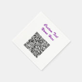 Uw QR-code en aangepaste tekstservetten kiezen kle Servet (Hoek)