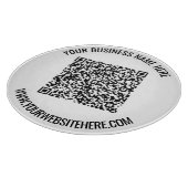 Uw QR-code en aangepaste tekstsnijplank Snijplank (Hoek)