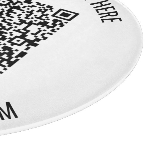 Uw QR-code en aangepaste tekstsnijplank Snijplank (Hoek)