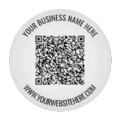 Uw QR-code en aangepaste tekstsnijplank Snijplank (Voorkant)