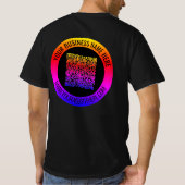 Uw QR Code en Custom Text Business T-Shirt (Achterkant)