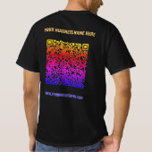 Uw QR Code en Custom Text Business T-Shirt (Achterkant)