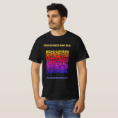 Uw QR Code en Custom Text Business T-Shirt (Voorkant volledig)