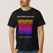 Uw QR Code en Custom Text Business T-Shirt (Voorkant)
