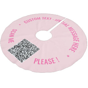 Uw QR Code en Custom Text Christmas Tree Rok Kerstboom Rok