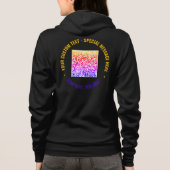 Uw QR Code en Custom Text Hoodie Kies Kleuren (Achterkant)