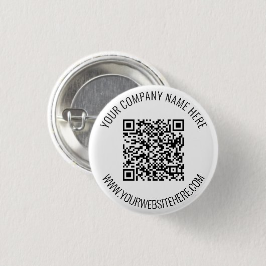 Uw QR Code en de Button van de Douanetekst kiezen  (Voorkant /achterkant)