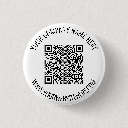 Uw QR Code en de Button van de Douanetekst kiezen  (Voorkant)
