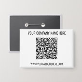 Uw QR Code en de Button van de Douanetekst kiezen  (Voorkant / Achterkant)