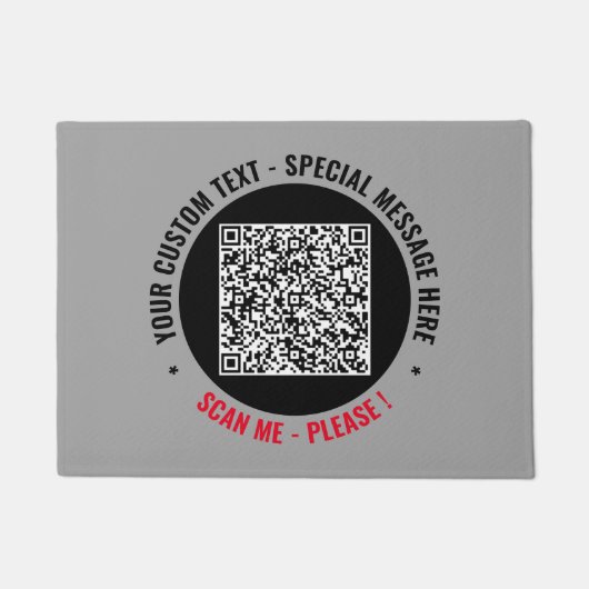 Uw QR-Code en de Deurmat van de Douanetekst kiezen (Voorkant)