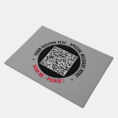 Uw QR-Code en de Deurmat van de Douanetekst kiezen (Schuin)