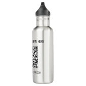 Uw QR-Code en de Fles van het Douanetekstwater (Rechts)