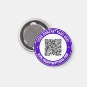 Uw QR-Code en de Magneet van de Douanetekst kiezen (Voorkant / Achterkant)