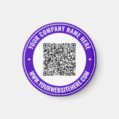 Uw QR-Code en de Magneet van de Douanetekst kiezen (Voorkant)