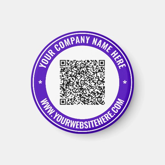 Uw QR-Code en de Magneet van de Douanetekst kiezen (Voorkant)