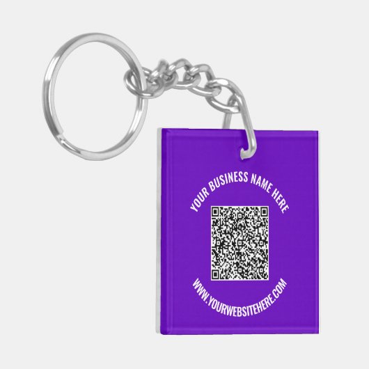 Uw QR Code en de Professionele Sleutelhanger van d (Voorkant Links)