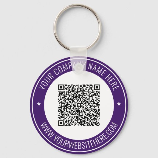 Uw QR Code en de Sleutelhanger van het Bedrijf van (Voorkant)