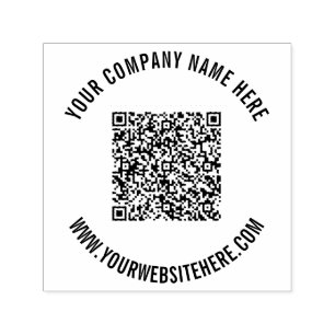 Uw QR-code en eigen stempel voor aangepaste tekst
